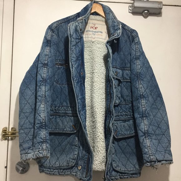 VINTAGE POP OTTANTAQUATTRO DENIM JACKETS SIZE L - Picture 7 of 15